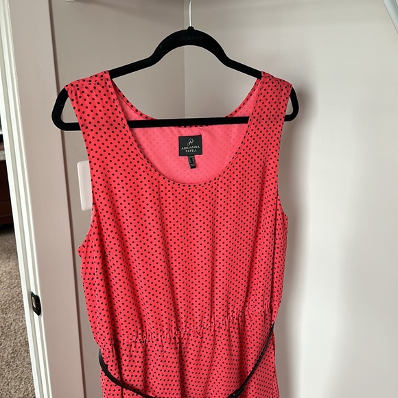 Adrianna Papell Polka Dot Sheer Hi-Low Dress - US Women’s 14 - Picture 3 of 7